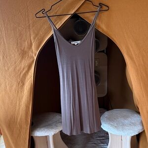 Joah Brown Ribbed Top in Dusty Mauve